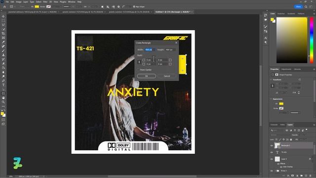 ANXIETY Album Cover Design - Tutorial Photoshop CC 2023 смотреть онлайн