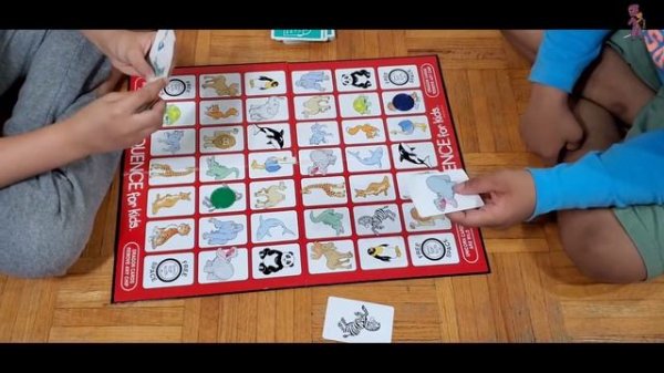 Sequence board game | How to play sequence game | kids funny play time at home | #Rishit & Prabhav