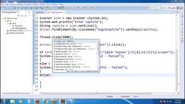 Selenium 34: Writing Selenium Test Cases Part-2 смотреть онлайн