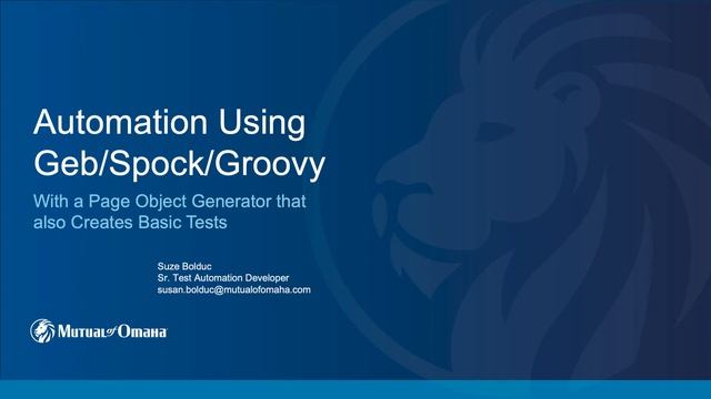 Preview of Automation Using Geb/Spock/Groovy and a Geb Page Object Generator | Susan Bolduc смотреть онлайн