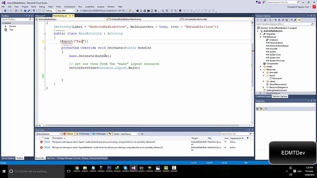 Xamarin Android Tutorial - Radio Button смотреть онлайн