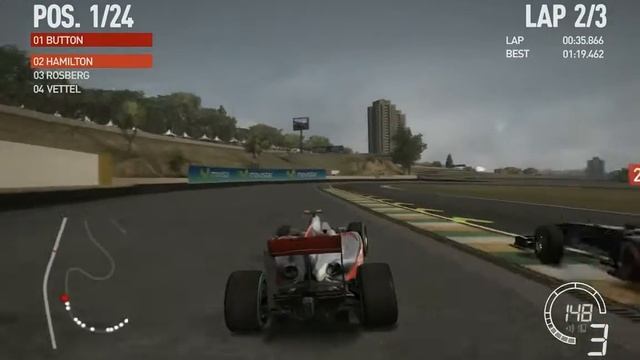 F1 2010 Game Play Button Interlagos PC HD 5770 ATI - Noob Driver смотреть онлайн