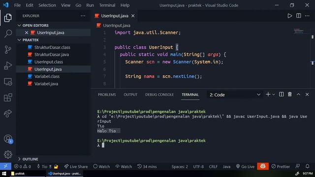 Mengambil User Input pada Java dengan Scanner | Belajar Java #3 смотреть онлайн