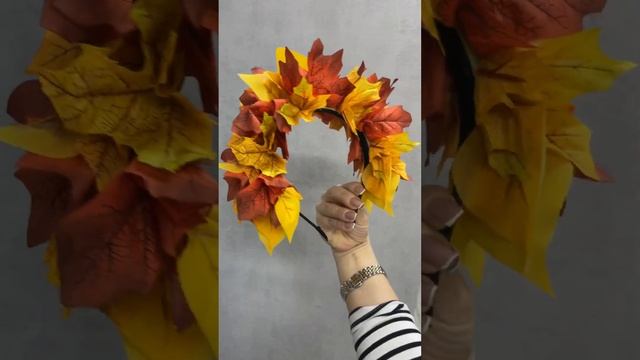 Осенний ободок Венок Осенние Листья? смотреть онлайн