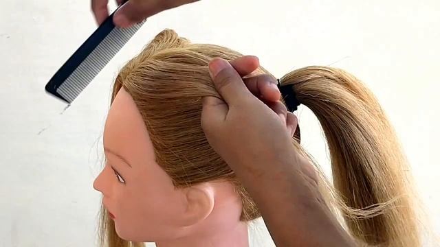 Easy Twisted ponytail Hairstyles || Simple Hair Tutorial For Medium Hair || Ponytail Updos смотреть онлайн