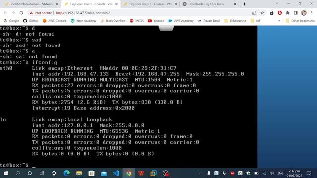 02. ESXI create VM TinyCore Linux смотреть онлайн