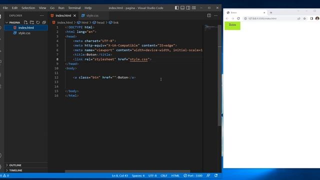 crear un BOTON en HTML que REDIRECCIONA a otra PAGINA ? смотреть онлайн