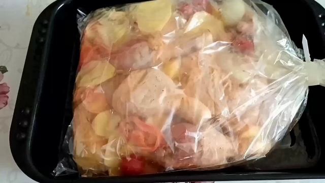 Рукав для запекания Готовим курицу и овощи в собственном соку ?очень вкусно смотреть онлайн