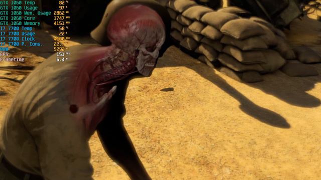 Sniper Elite 3: Afrika - i7 7700 GTX 1060 6GB Ultra Benchmark 1080p смотреть онлайн