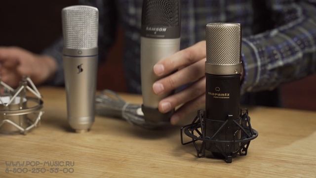 Конденсаторный USB-микрофон Stagg SUSM50 (vs. электретные Marantz MPM-1000 и Samson C01) смотреть онлайн