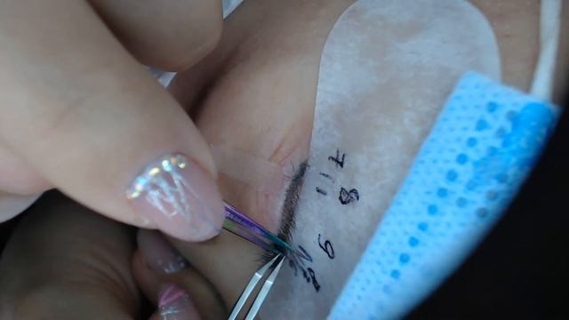 Наращивание ресниц в онлайн объём 15 Д