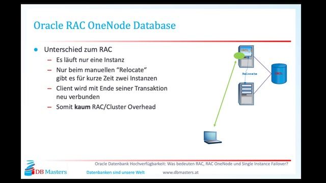 DB Masters Grundlagen Webinar Oracle HA RAC RAC oneNode und Single Instance Failover смотреть онлайн