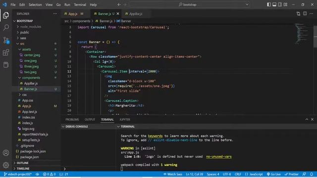 React Bootstrap Carousel component Tamil | Design a responsive website with React Bootstrap Tamil смотреть онлайн
