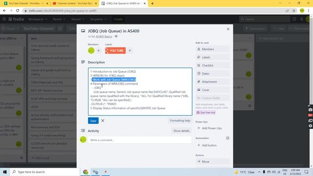 Job Queue (JOBQ) in IBM i (AS400) смотреть онлайн