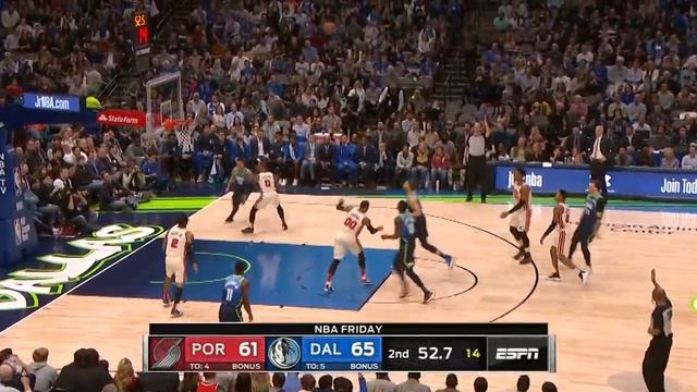 Luka Doncic hits clutch three in career night for Mavericks vs. Blazers | 2019-20 NBA Highlights смотреть онлайн