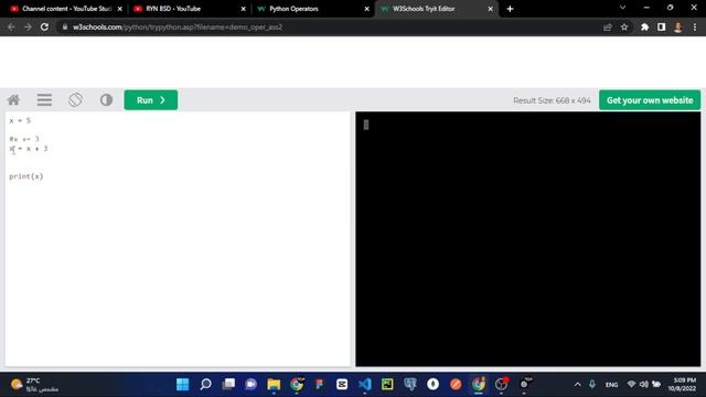 شرح للغة البرمجة Python - #8 (Assignment Operators) смотреть онлайн