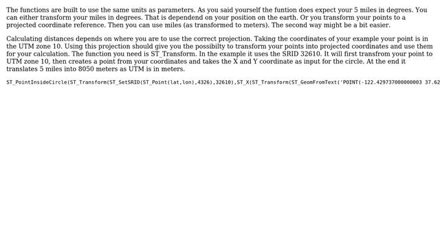 GIS: PostGIS function to find zip codes with radius in miles? (2 Solutions!!) смотреть онлайн