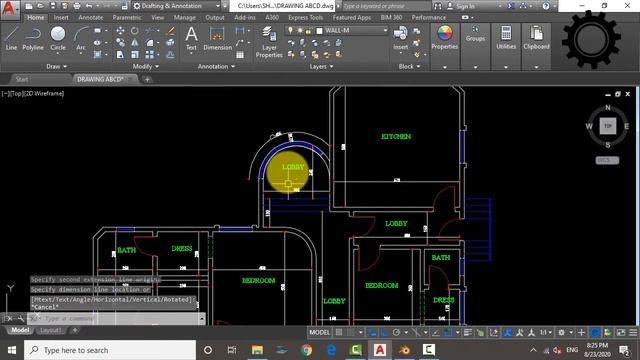MAKING OF AUTOCAD 2D FLOOR PLAN FOR A HOUSE | AUTOCAD TUTORIALS смотреть онлайн