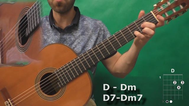 Мажоры, миноры и септаккорды (без баррэ, E, A, D) смотреть онлайн