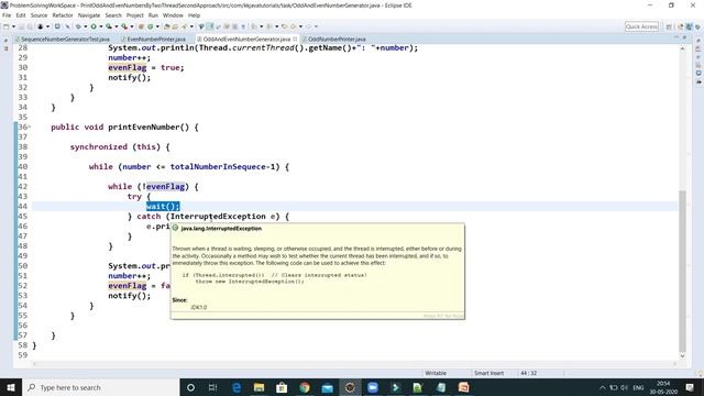 Java program to Print numbers in sequence using 2 Threads & Executor Framework смотреть онлайн