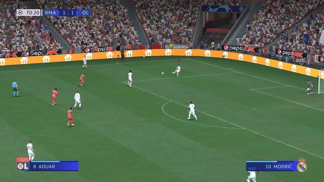 REAL MADRID vs OLYMPIQUE LYONNAIS FIFA 22 PS5 Realistic Gameplay & Graphics MOD Ultimate Difficulty смотреть онлайн
