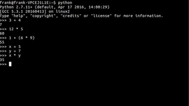 Learn Python - interactive shell смотреть онлайн