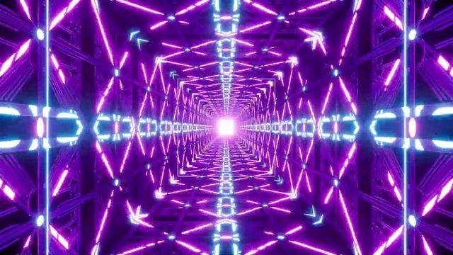 4k VJ Loop Neon Future Light Tunnel Background - live wallpaper windows 11 - Motion 4k Screensaver смотреть онлайн