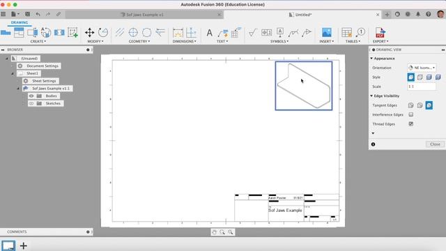 Fusion360 Sheetmetal & Drawing Tutorial 1 - Soft Jaws смотреть онлайн