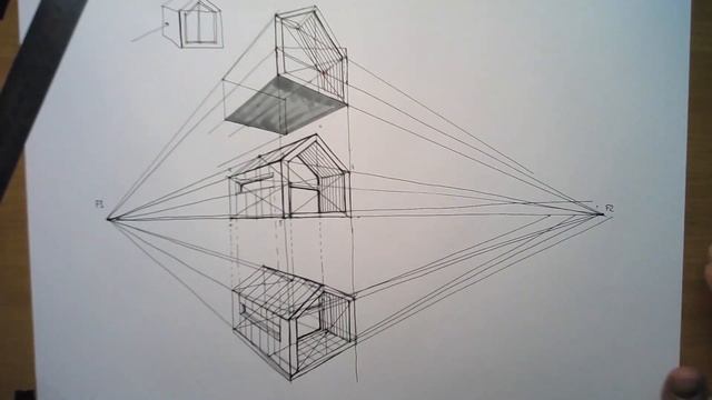 Урок по рисунку. Как построить правильно перспективу? смотреть онлайн