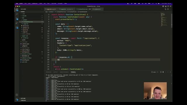 How to Build Contact Forms with Next.js 13, React and Tailwind css смотреть онлайн