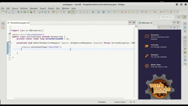 Java Simple Servlet Example -00 смотреть онлайн
