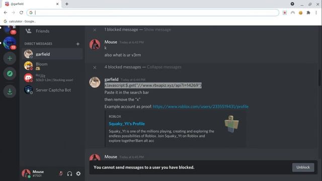 POOPOO SCAMMER TRIES TO BEAM ME WITH JAVASCRIPT METHOD смотреть онлайн
