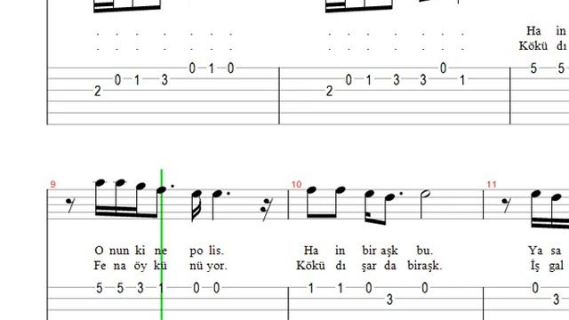 Zülfü Livaneli   Yıkıcı Bir Aşk  Nota   Tab