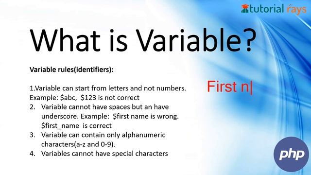 What is a Variable | Variable in PHP | PHP Tutorial for Beginners 2022 #4 смотреть онлайн
