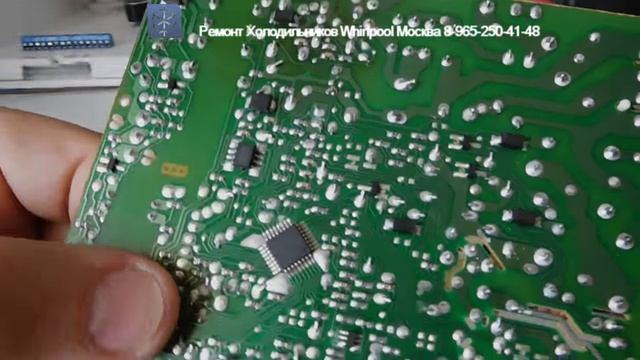 Ремонт электроники холодильника Whirlpool ARC 8140 Вирпул ошибка CF смотреть онлайн