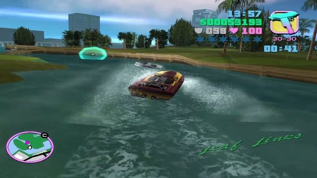 Прохождение GTA Vice City Как пройти уровень "Контрольная точка Charlie" Часть 46 (Гоняем на катере смотреть онлайн