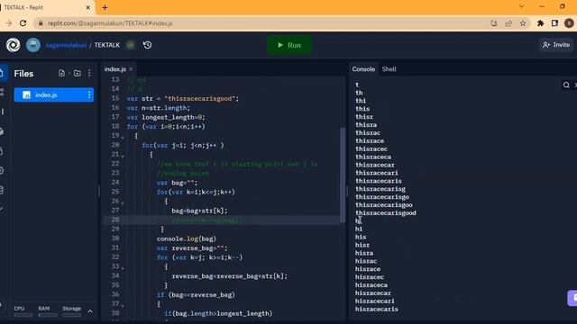 Finding Longest Palindromic Substring By Using JavaScript Node.js #Placementlevelquation смотреть онлайн