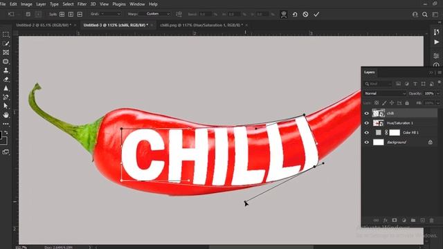 Red Chilli Typogaphy Photoshop /Photoshop Tutorial смотреть онлайн