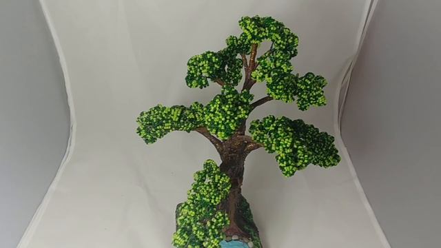 Масштабные Деревья из бисера (обзор моих работ) Beaded Trees Handmade
