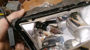 Led лампы h7 с линзой в Passat b5