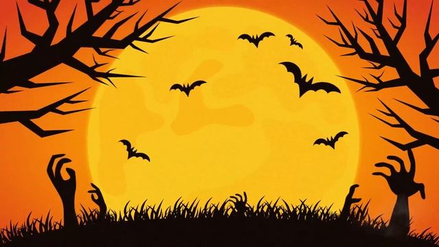 Halloween Themed Animated Background смотреть онлайн