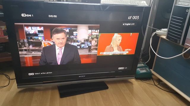 Sony Bravia kdl-40w4000 full HD 40 inch LCD TV 1080p with freeview using Picture In Picture setting смотреть онлайн