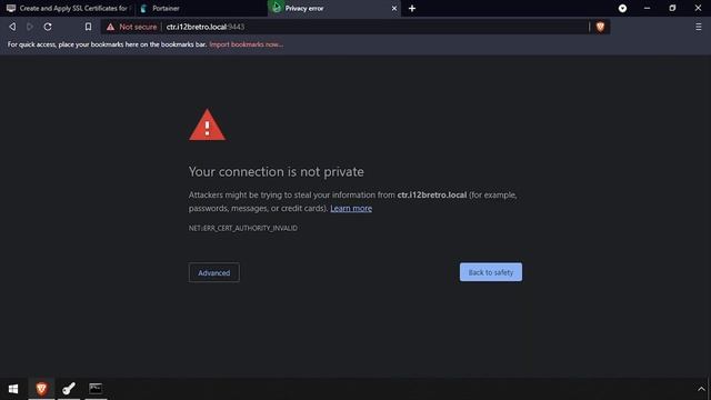 Create and Apply SSL Certificates for Portainer смотреть онлайн