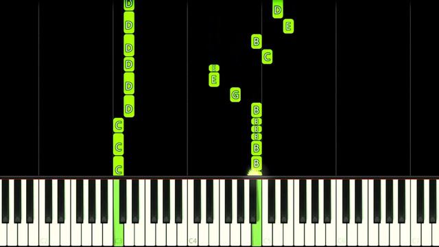 Clubstep | GEOMETRY DASH LEVEL 14 - EASY Piano Tutorial смотреть онлайн