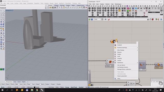Работа с Mesh геометрией в Grasshopper