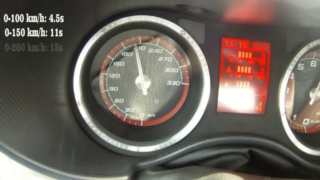 Alfa Romeo 8C Competizione 0-272 km/h SUPER! Acceleration Test Beschleunigung Autobahn смотреть онлайн
