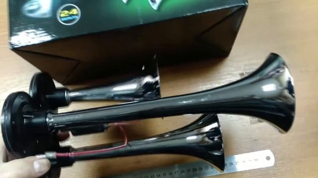Сигнал дудка 3шт хром 165/230/295мм 24V смотреть онлайн