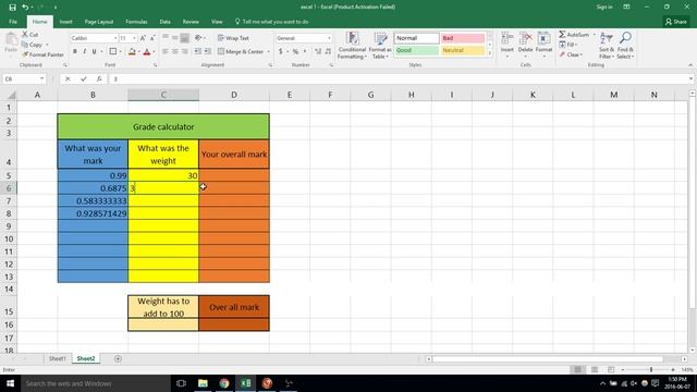 How to calculate final grade (in excel) смотреть онлайн