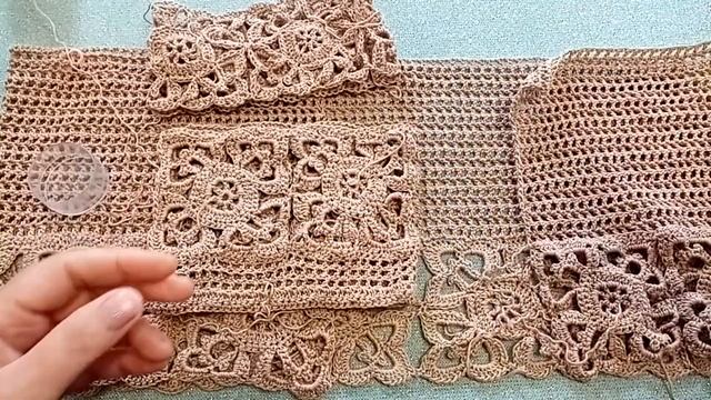 Новый процесс/ Жакет крючком/ Ажурный квадрат/ Часть 2 смотреть онлайн