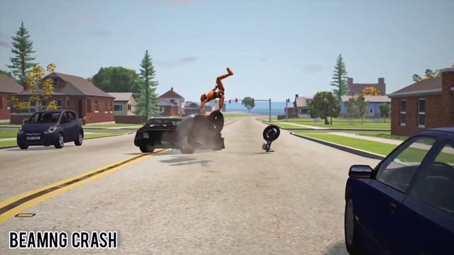 BeamNG Drive - Realistic Car and Motorcycle Crashes #1 смотреть онлайн